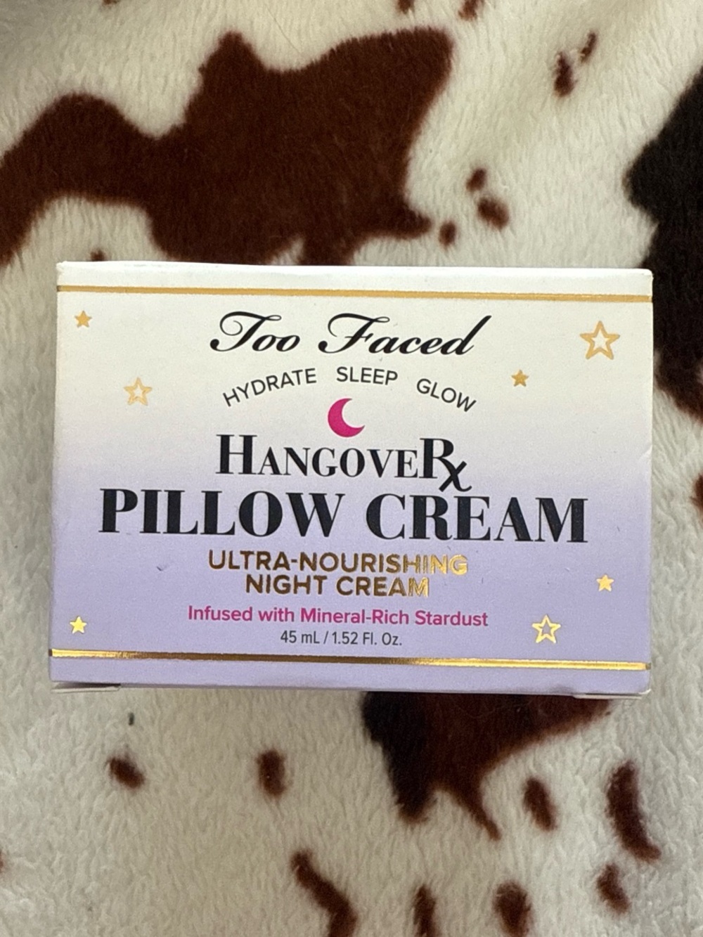 Too Faced Hangover Rx Pillow Cream - Lavender & Gold Accents